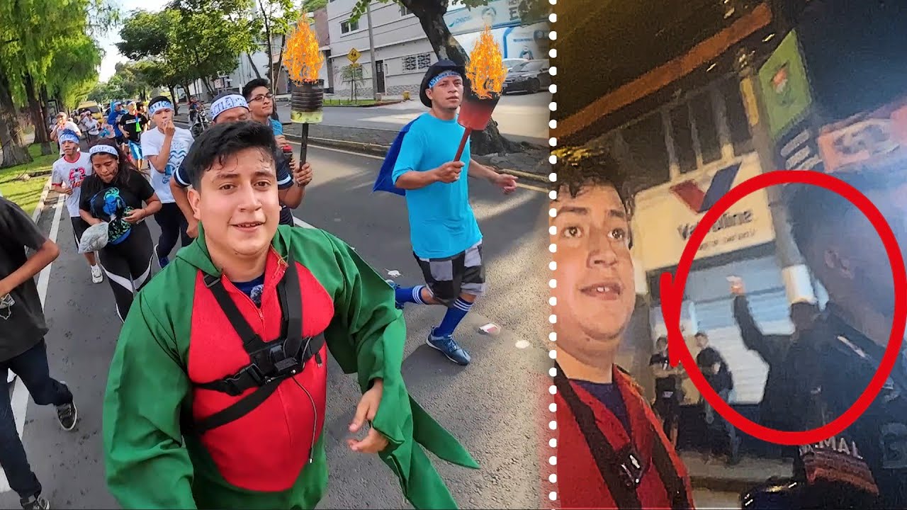 CORRÍ LA ANTORCHA DISFRAZADO (Esto me paso)