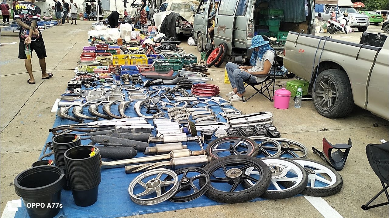 คลองถมตลาดคุณาวรรณ‼️#อะไหล่รถมอเตอร์ไซค์ #เครื่องเสียงมือสอง #เครื่องมือช่าง #ของเก่า #ตู้เย็นมือสอง
