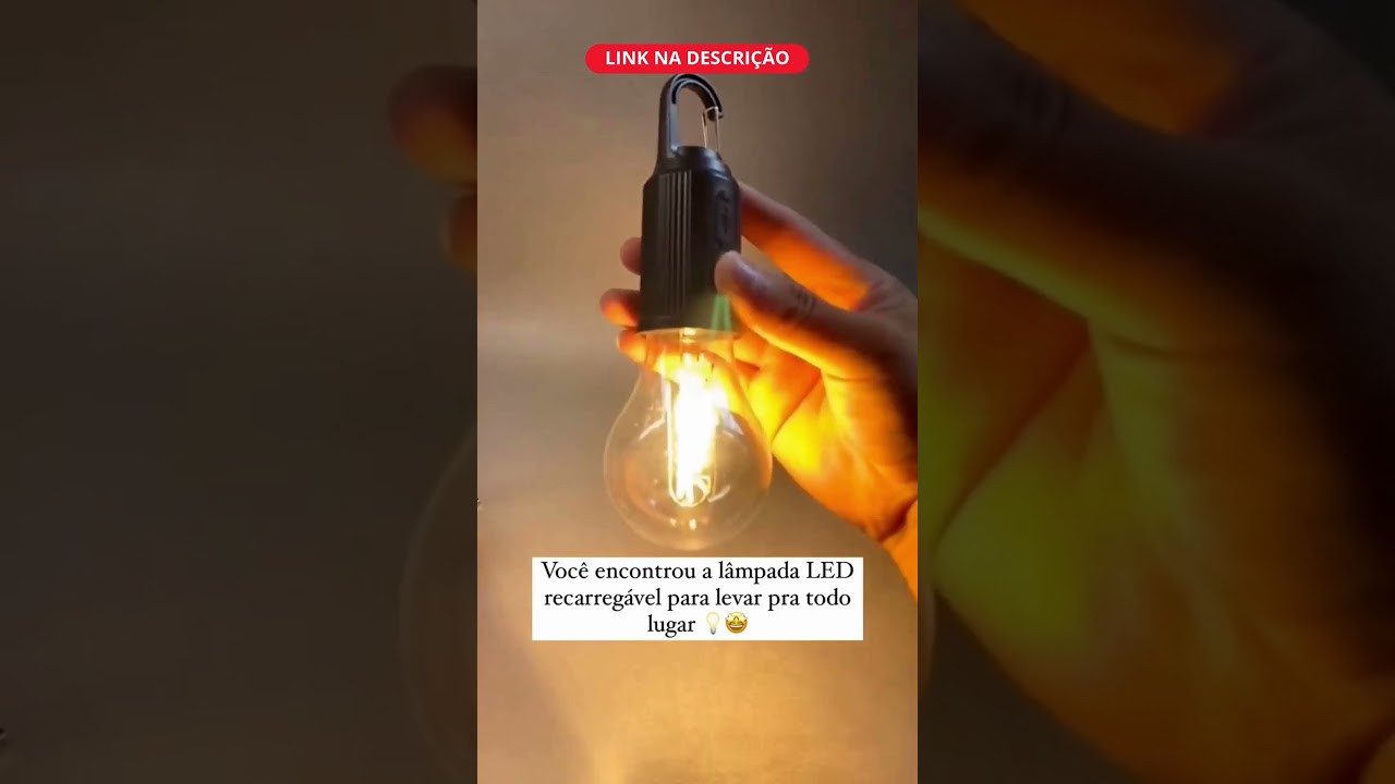 A Melhor Lampada Recarregavel 😍