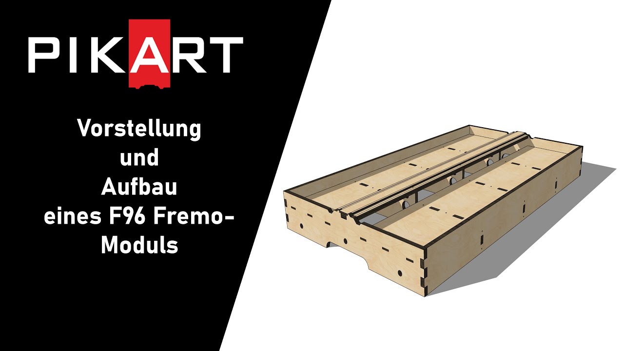 Vorstellung FREMO F96 Modul von Pikart + Aufbau und Fahrszenen