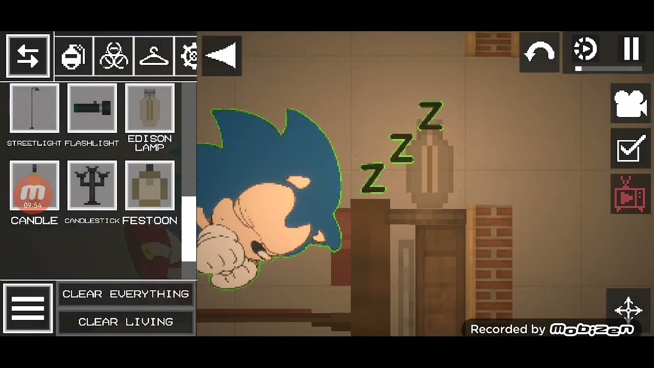 Sonic caiu e ralou a perna mais o Melon o Ajudou
