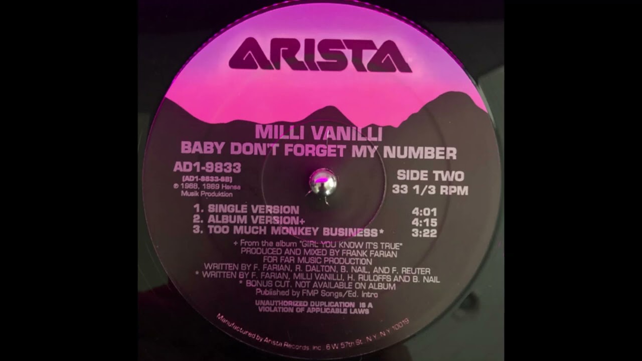 MILLI VANILLI - 