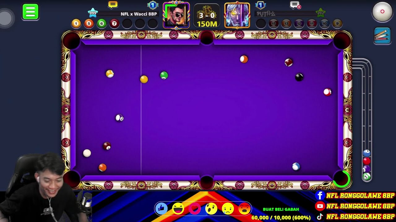 EPIC MOMENT 8BallPool TRICKSHOT & KISS SHOT In ALL IN/VANICE LEVEL MAX 😱😱