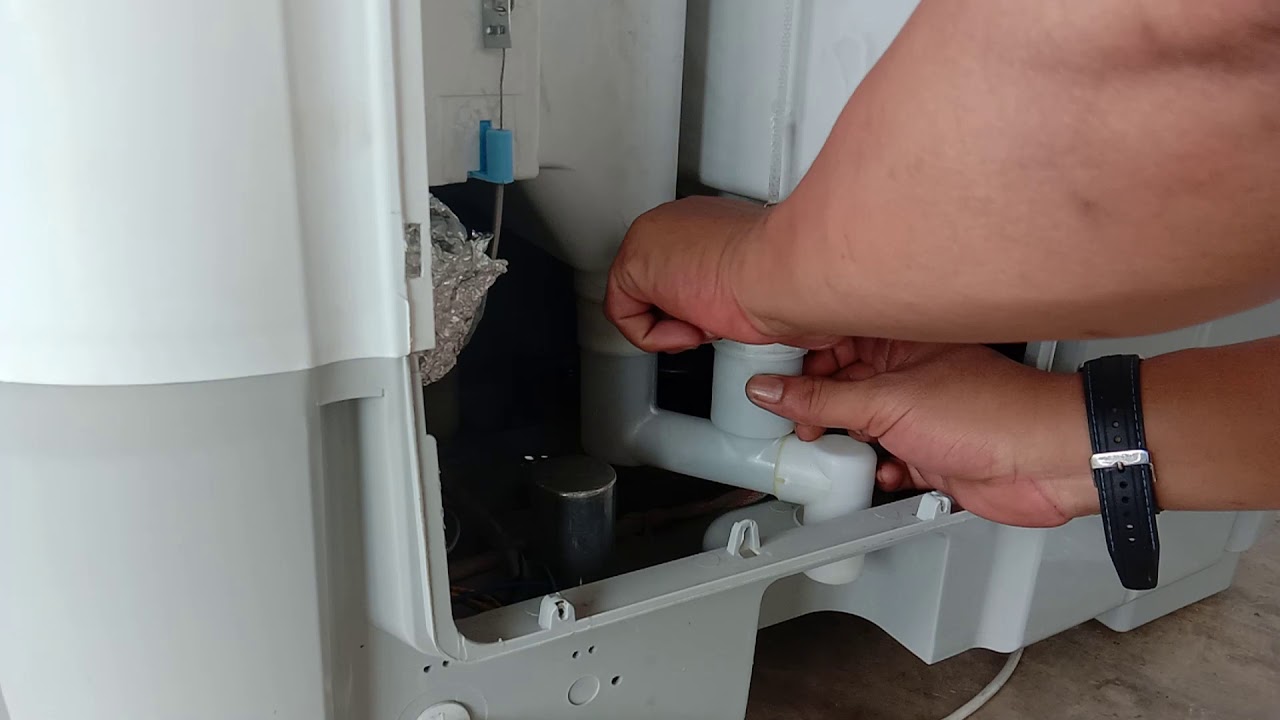 how to change twin tub washing machine drain valve