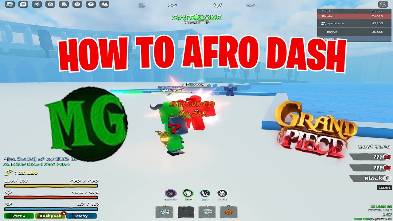 [GPO] HOW TO AFRO DASH WITH MACRO IN UPDATE 10