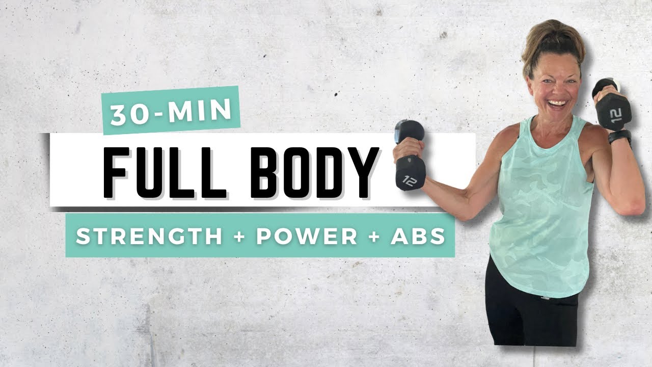 30MIN FULL BODY Strength, Power & Abs Workout | All Standing, Low Impact, Fat-Burning Home Workout