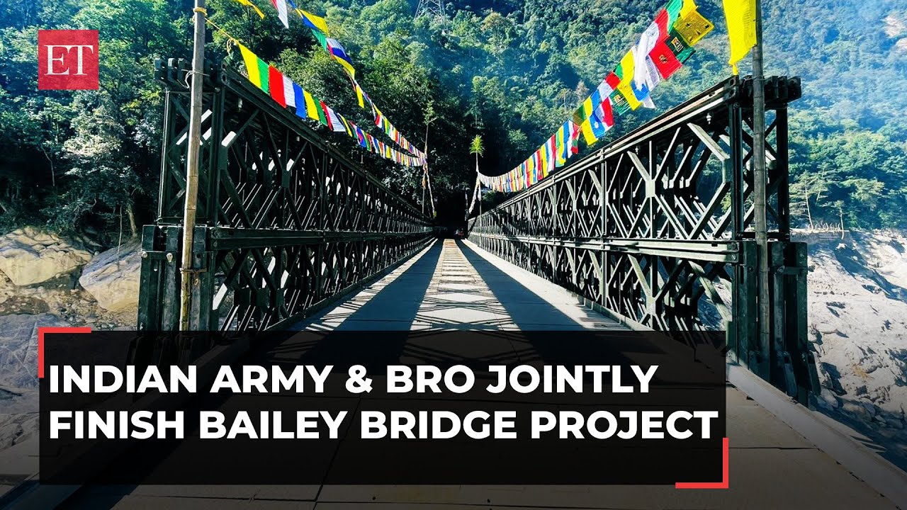 Indian Army, BRO complete Chungthang Bailey Bridge construction in Sikkim