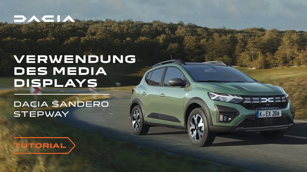 Der neue Dacia Sandero Stepway 2023: So verwendest du das Media Display
