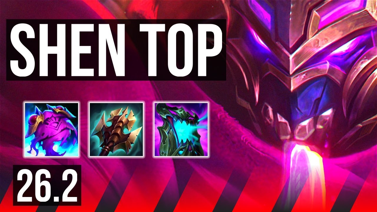 SHEN vs TAHM KENCH (TOP) | 38K damage, 5k gold comeback | KR Master | 26.2