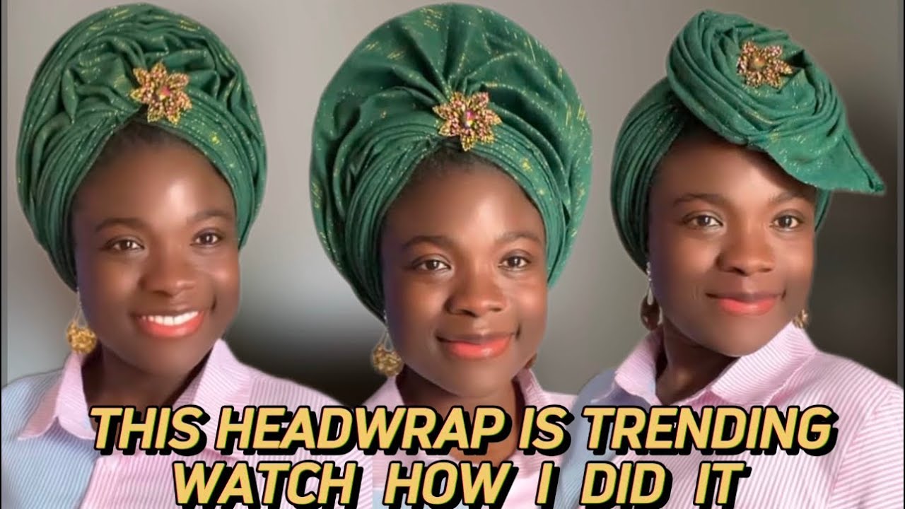 How to Tie This Quick & Easy Gele Turban Headwrap Tutorial ( Beginners Friendly)