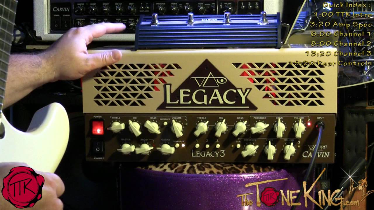 Carvin Legacy 3 - FULL DEMO !!! (22 minutes!!)  Steve Vai Signature Series Guitar Amp
