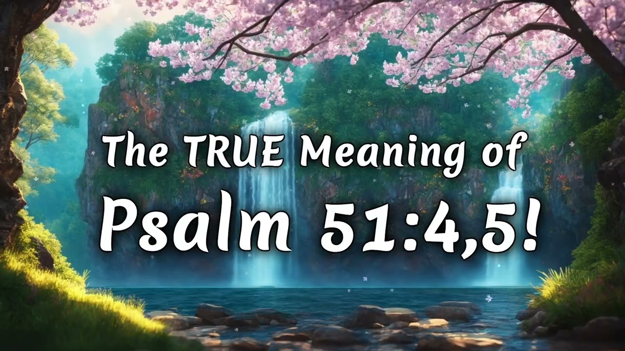 Psalm 51:4,5 Is NOT What You THINK! It is NOT ABOUT Being Born IN Sin! TheChurchoftheFirstborn.net