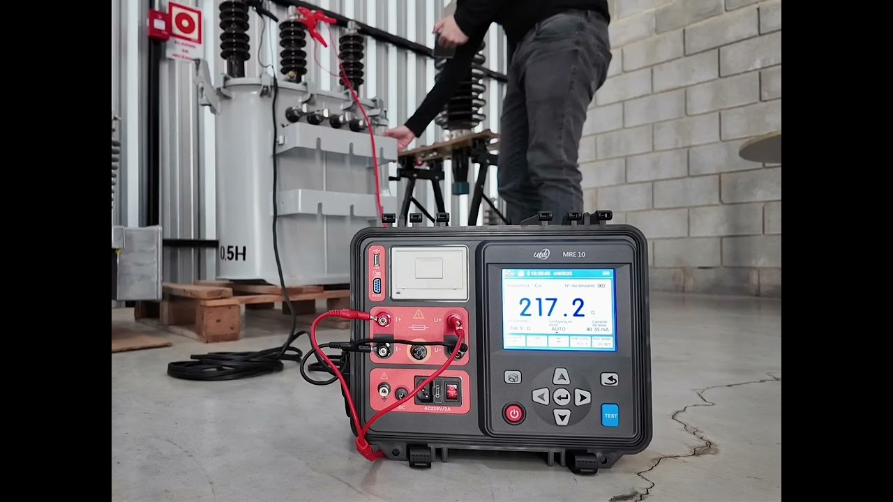 MRE 10 - Medição de Resistência de Enrolamento no modo contínuo em um transformador com TAP