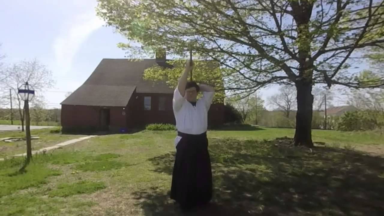 Naginata--Datotsu (Drill Training)