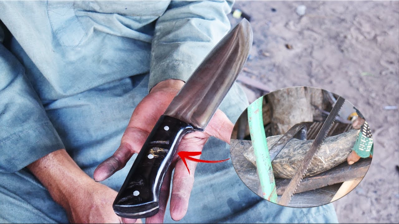 Knife Making/Handle from Water Buffalo Horn!
