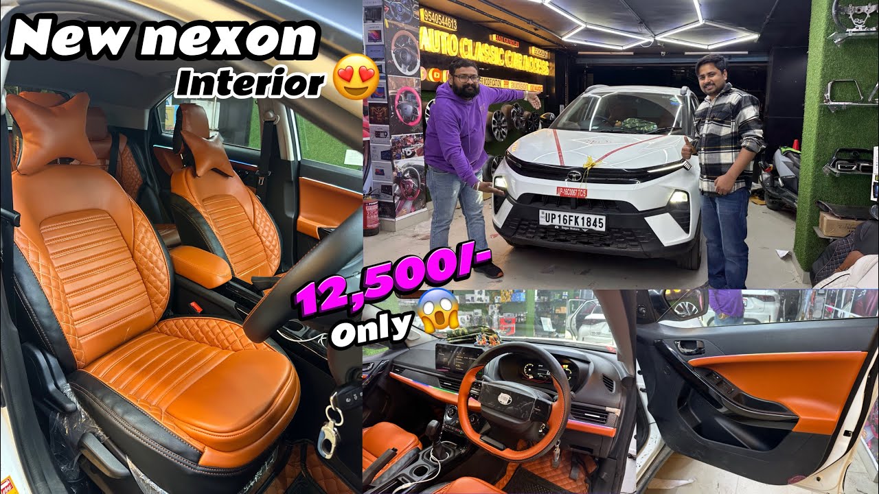 Tata NEXON✅ Modification || cheapest car seat covers in delhi || budget modification in nexon||