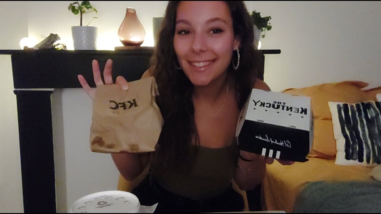 Eating KFC for the first time - Mukbang ASMR