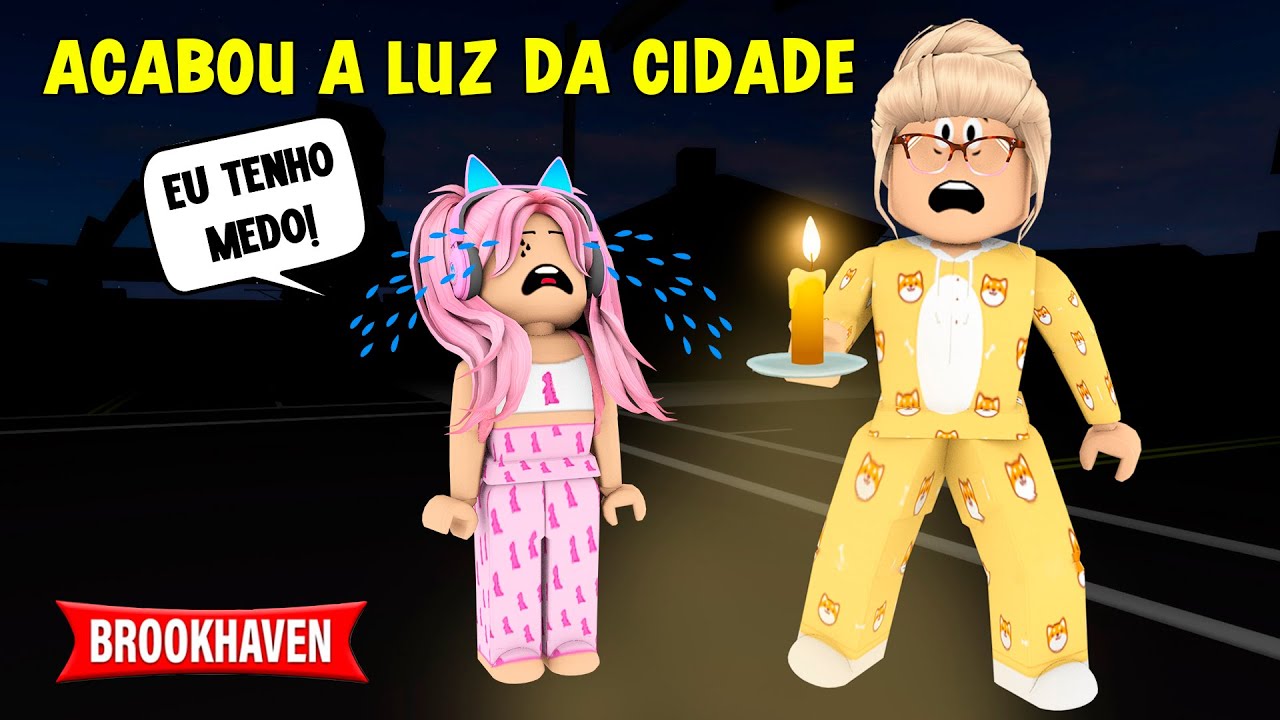 BROOKHAVEN ESTÁ NO ESCURO! ACABOU A LUZ - ROBLOX