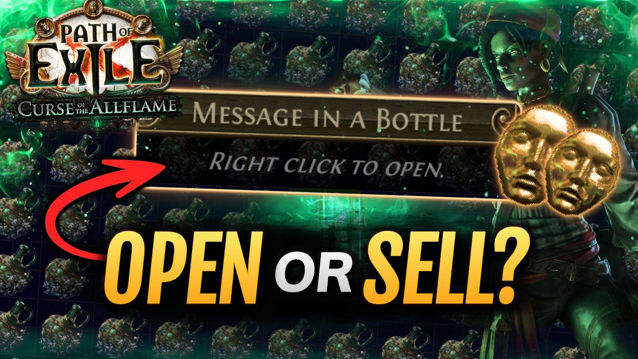 [PoE 3.29] Message in Bottle - OPEN or SELL? QUAD Tab Test for Charts Farm - Path of Exile