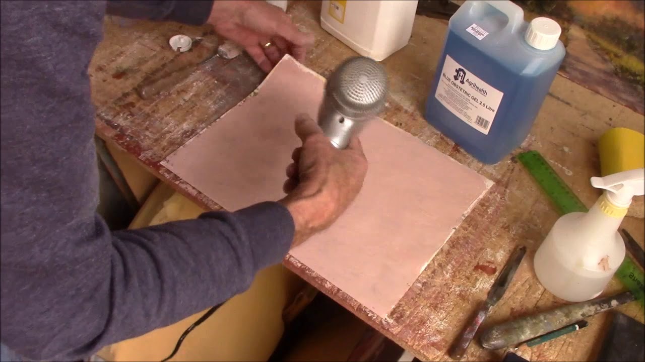 DIY gesso and using PVA glue as a primer and varnish.