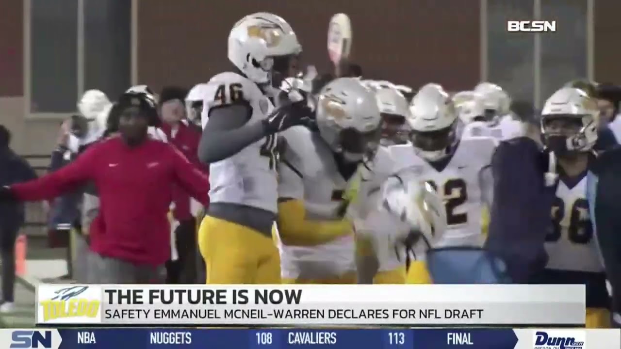 Toledo Safety Emmanuel McNeil-Warren Declares For 2026 NFL Draft