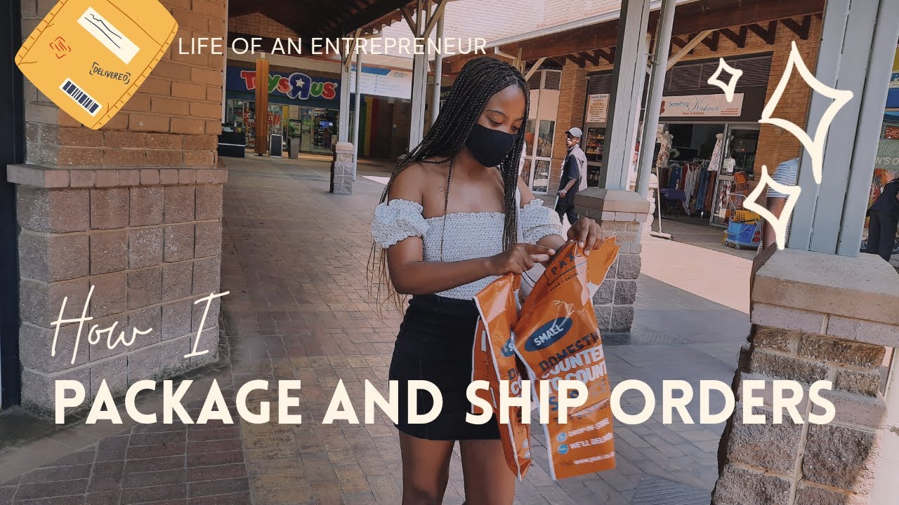 How I Package and Ship Orders | Entrepreneur Vlog | South African YouTuber