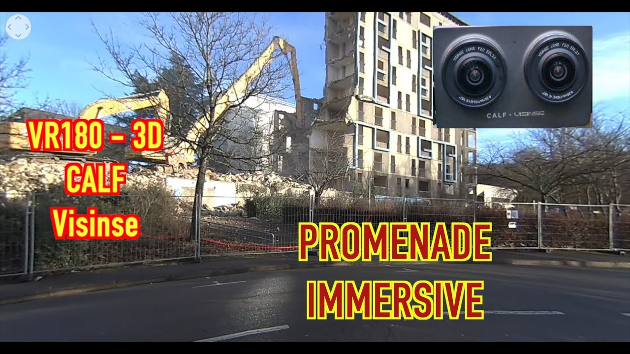 VR180 3D - 6K - PROMENADE IMMERSIVE - Allonnes au jour le jour 5 février 2026