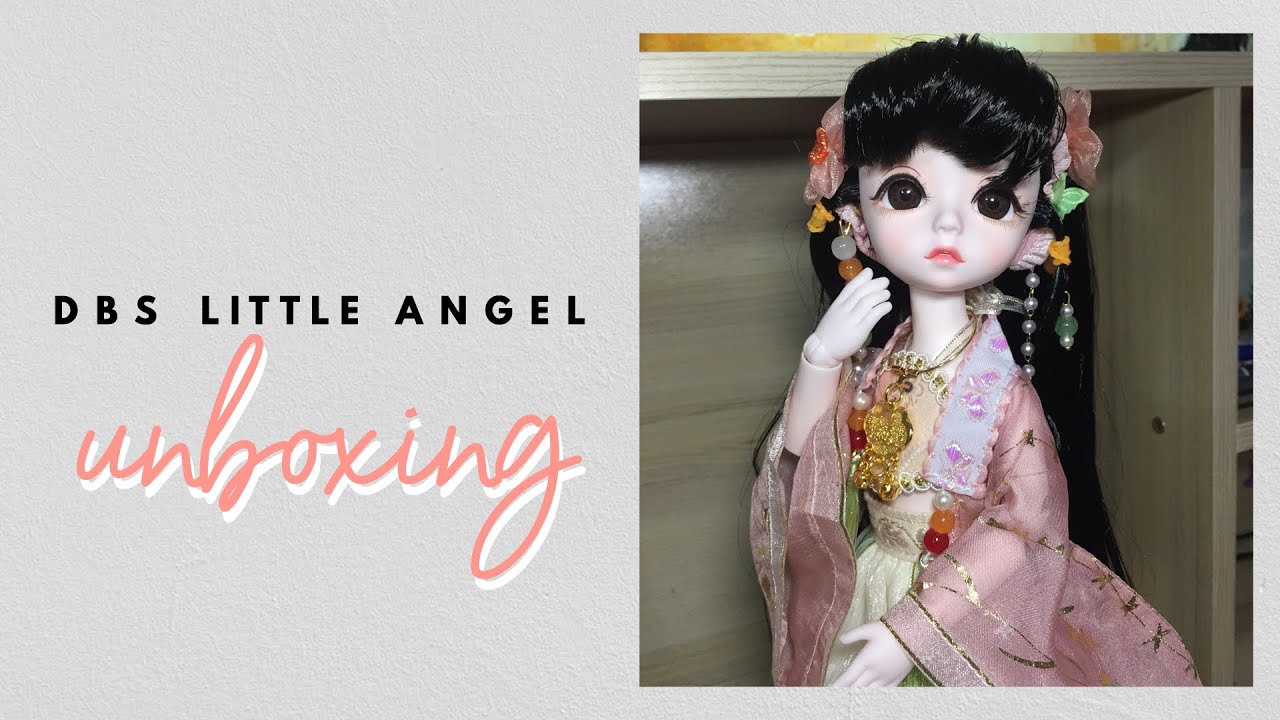 DBS Little Angel Unboxing ! shopee YOSD BJD doll - articulation check - clothes - accessories