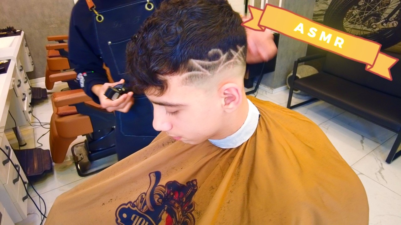 Satisfying Turkish Barber ASMR 💈 Tribal Fade Haircut & Deep Facial Foam Cleanse 🫧 Soft Spoken