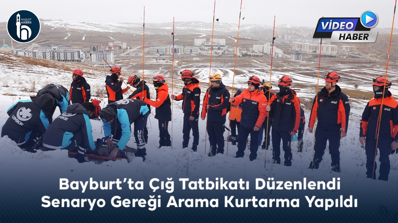AFAD Bayburt’ta TAMP 2026 Çığ Tatbikatı Yaptı