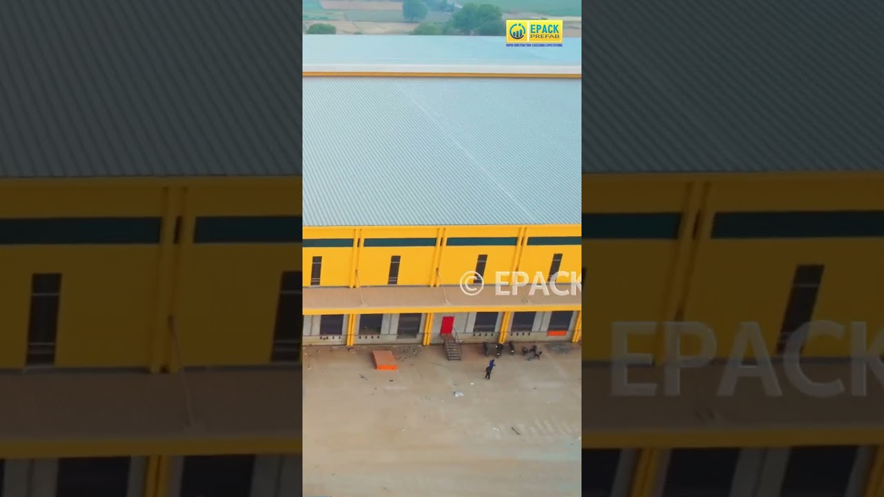 Pre-engineered Logistics Park built by EPACK Prefab 