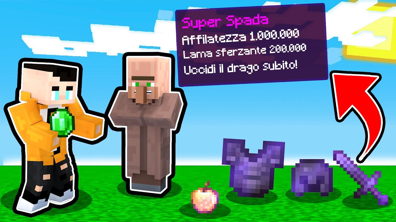 I VILLAGER DROPPANO OGGETTI OP SU MINECRAFT !