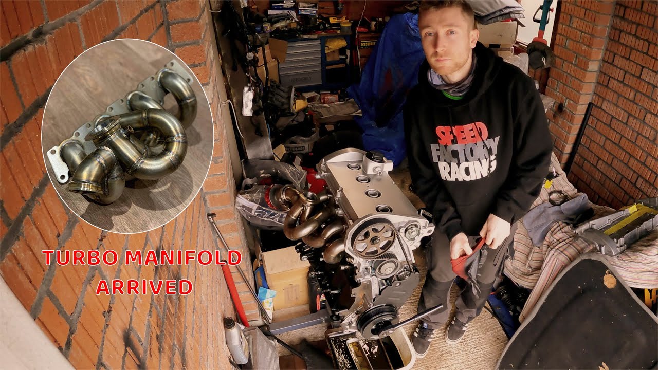 EP 3~ 1.8T 20V BIG TURBO 500hp tubular exhaust manifold & unboxing ,SEAT LEON CUPRAR