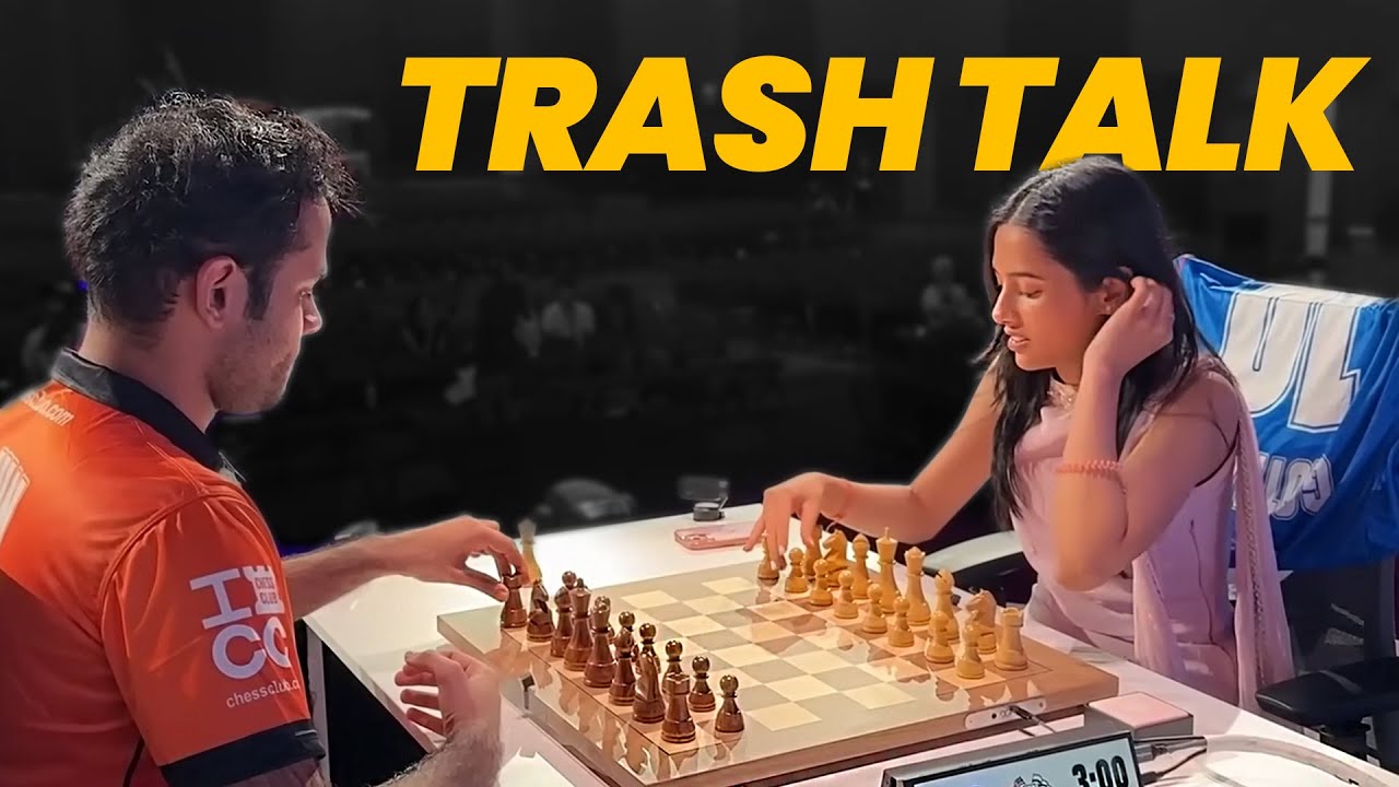 Шахматный матч Trash Talk ♟️🔥 | Дивья Дешмукх против Арджуна Эригайси 😂