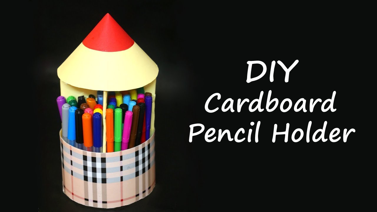 DIY Pen Stand / Pencil Holder / Desk Organizer from Waste Cardboard
