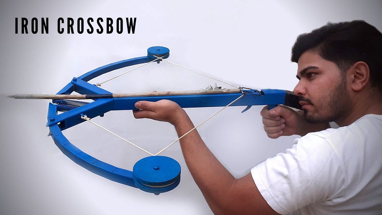 Diy crossbow|How to make diy iron crossbow|crossbow for hunting|making crossbow