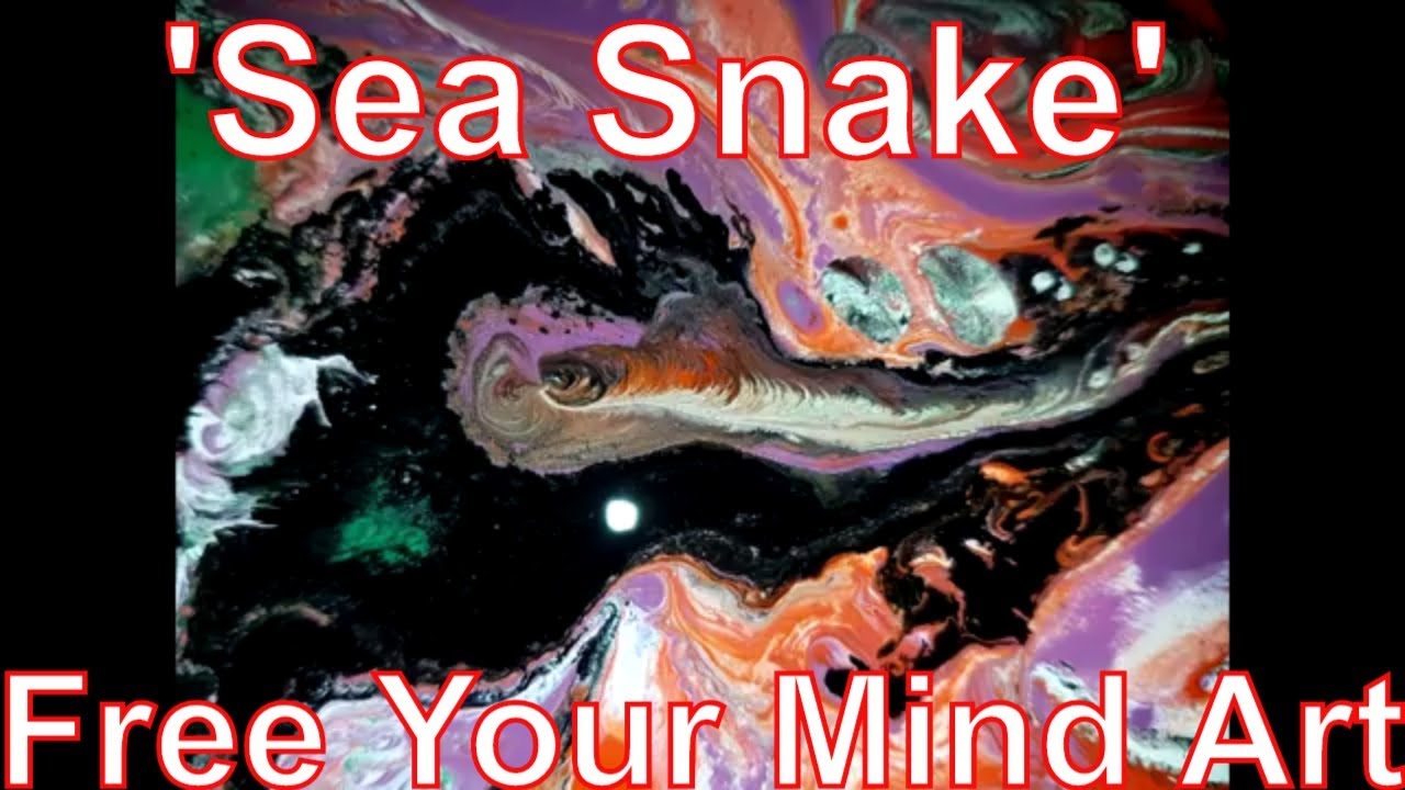 How to paint English Pour ' Sea Snake  '  by Stuart Wimbles ~ Free Your Mind (2018)