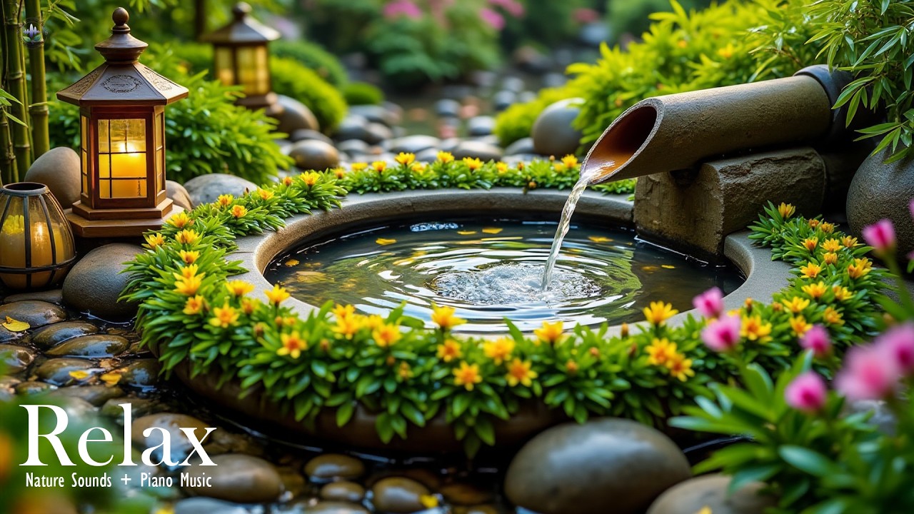 Relaxing Piano & Soothing Water Sounds 🌿 Anxiety Relief, Stress Release, Deep Sleep Music