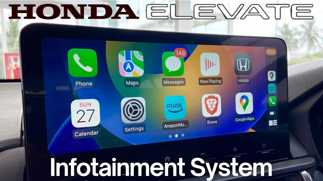 Информационно-развлекательная система Honda Elevate — демонстрация и функции
