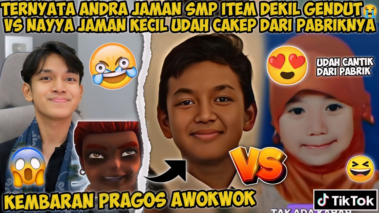 ANDRA JAMAN KECIL ITEM DEKIL😭 BEDA JAUH VS NAYYA JAMAN KECIL DAH CANTIK BGT COKK | FREE FIREE