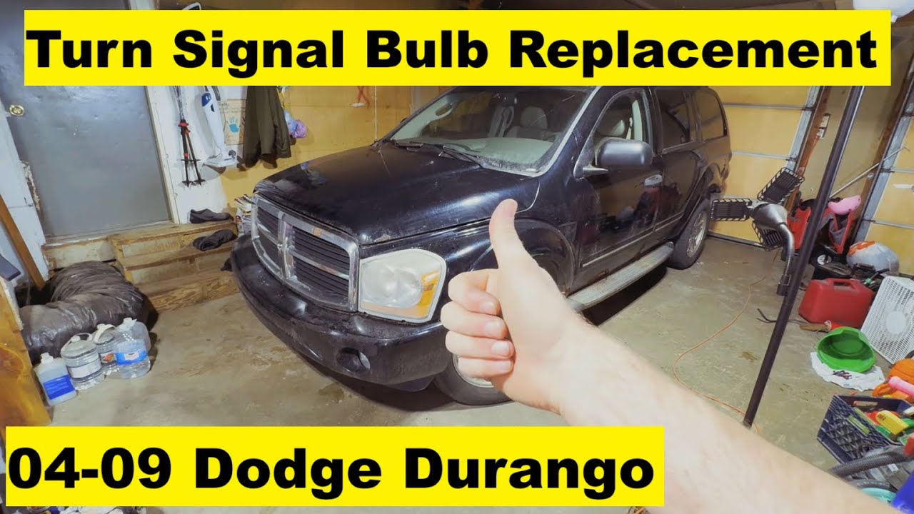 How To Change Front Turn Signal Bulb Dodge Durango 04 05 06 07 08 09 2004 2005 2006 2007 2008 2009