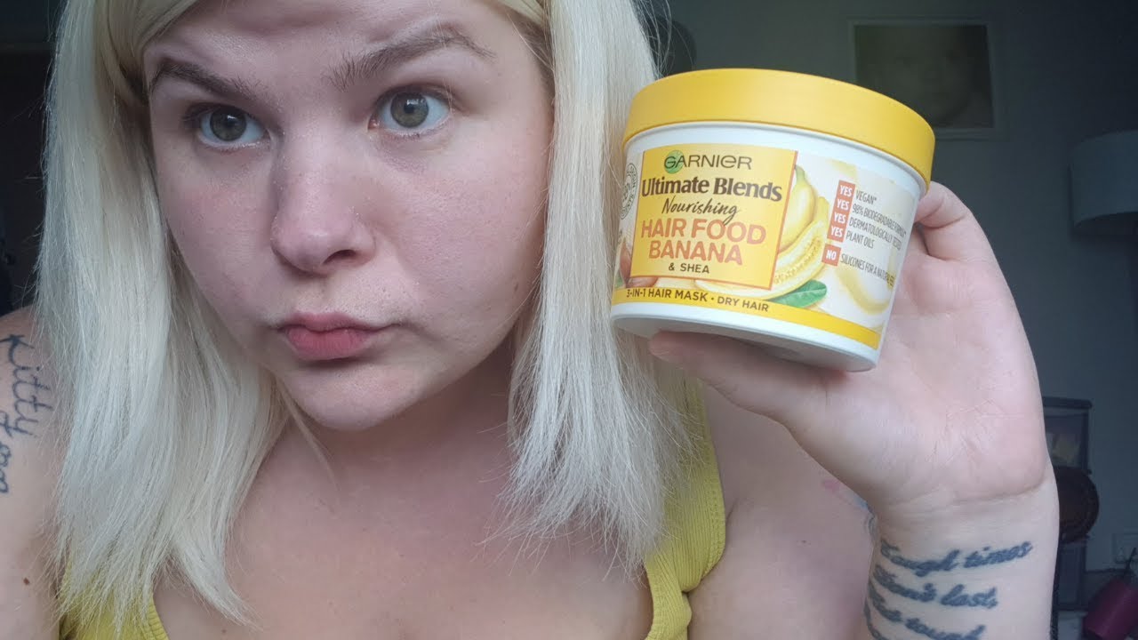 GARNIER ultimate blends nourishing hair food banana & shea 3 in 1 hair mask d