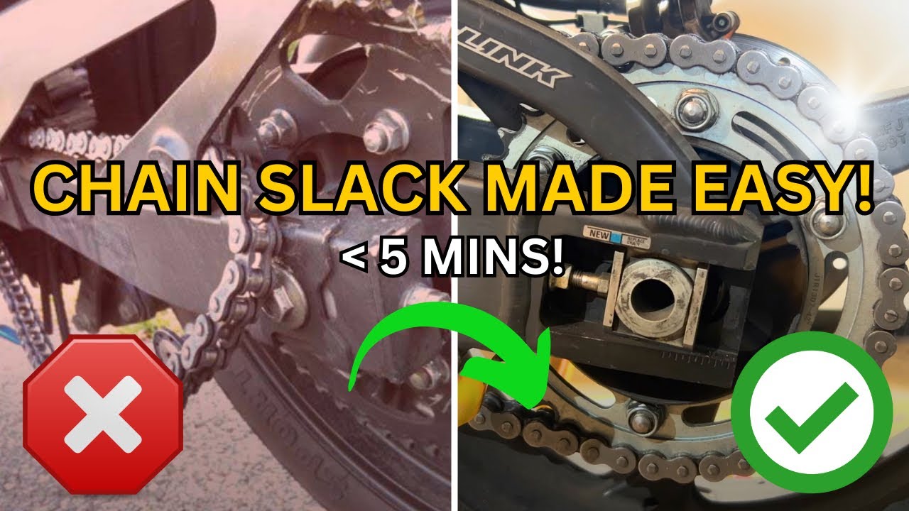 Adjust your CHAIN SLACK in UNDER 5 MINS!