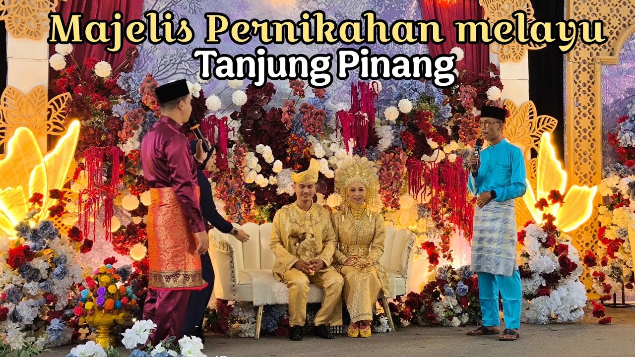 Beginilah majelis Pernikahan Adat melayu di Tanjung pinang Kepulauan Riau❗ Nisya Dan Eka  🇮🇩🇲🇾🇸🇬
