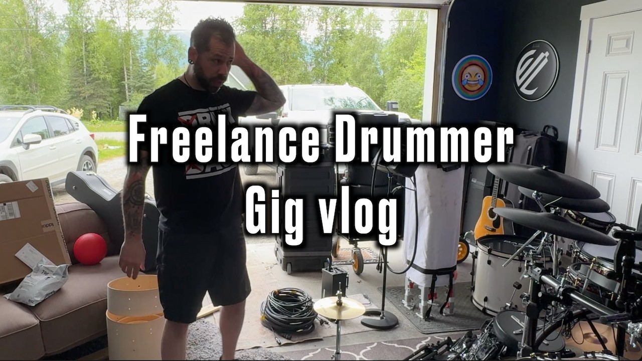 Freelance Drummer Live Gig Vlog