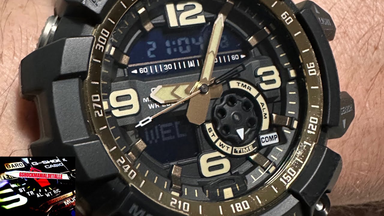 Cambiar pila gg-1000gb dorado y calibrar manecillas