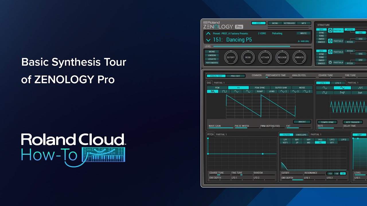 Roland Cloud How-To: Basic Synthesis Tour of ZENOLOGY Pro