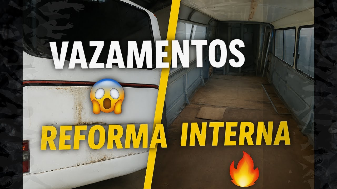 Reforma do G6 1350: vazamentos, ajustes e o início da parte interna! 🚍🔥