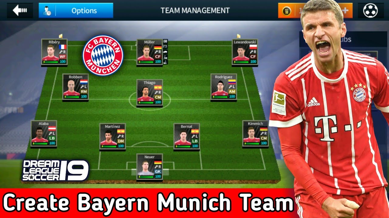 Create FC Bayern Munich Team ★ Kit Logo & Players ★ Dream League Soccer 2018