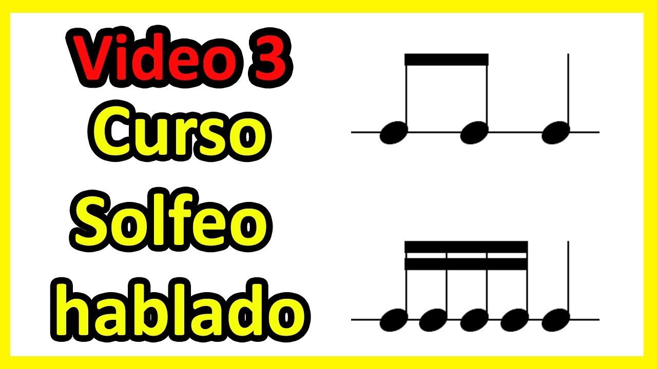 SOLFEO HABLADO 3 Como leer corcheas y semicorcheas
